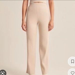Abercrombie Flare Sweater Ribbed Pants